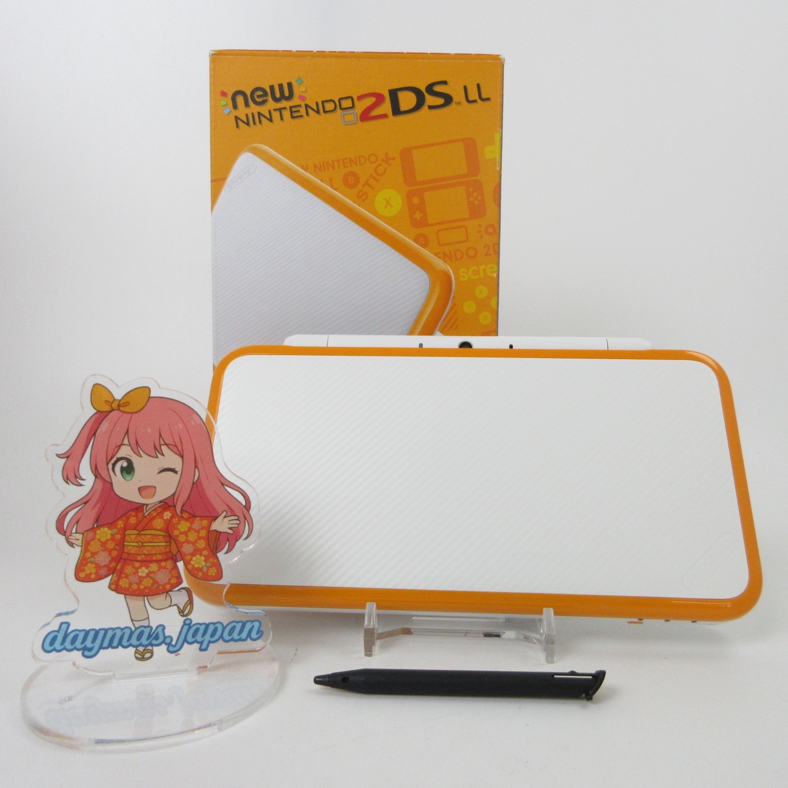 【Mint】Nintendo New 2DS LL XL White x Orange Console Japan Ver. #DEN0525/09