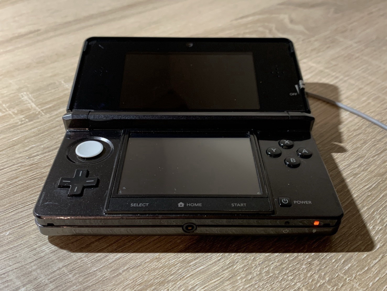 0803 Nintendo 3DS Cosmo Black Good TESTED