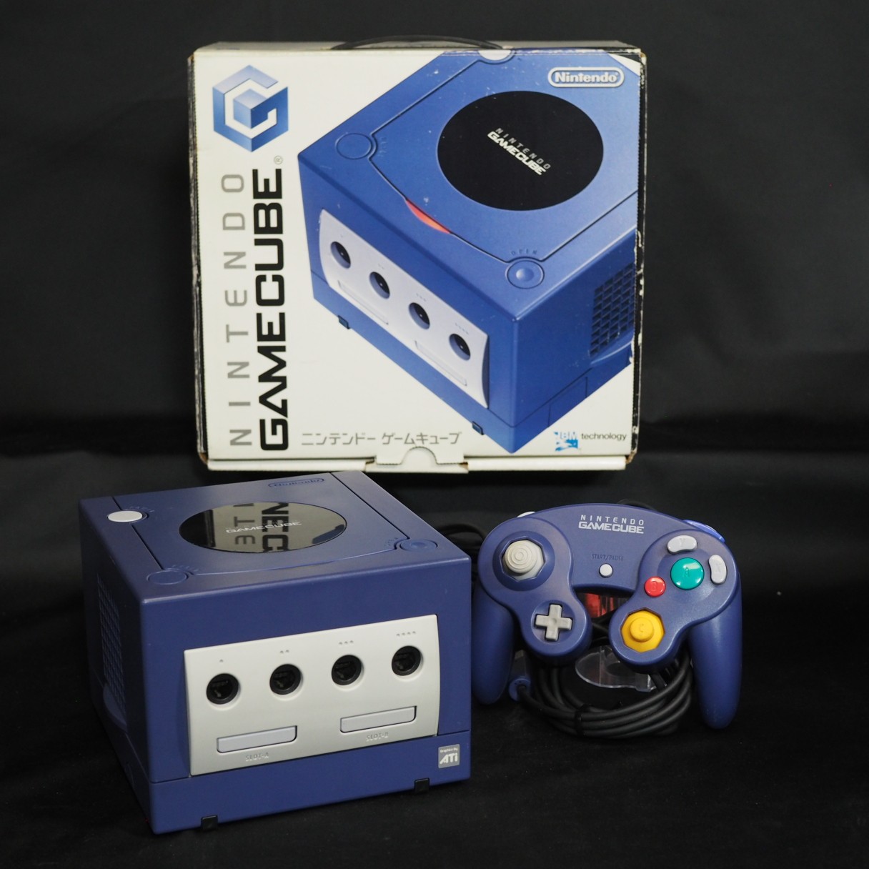 Nintendo GameCube Console System DOL-001 Violet Boxed NTSC-J NTSC-U/C Tested GC
