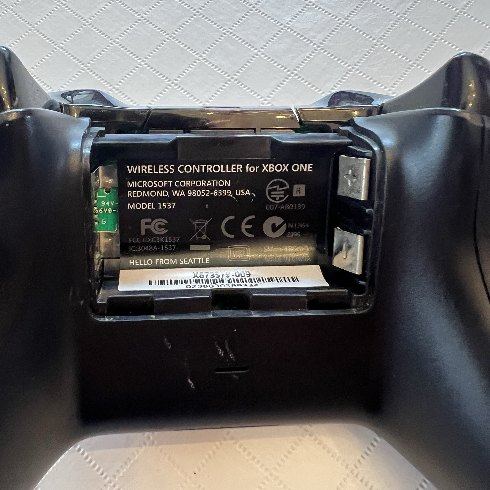 Microsoft Xbox One Black 500GB 1540 Bundle Power Cord + Controller 1537 Tested
