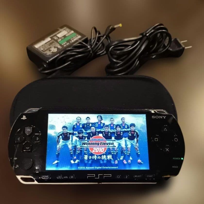 Sony PSP-1000 PSP Console Black Tested Working Region Free AC Adapter 1GB MS