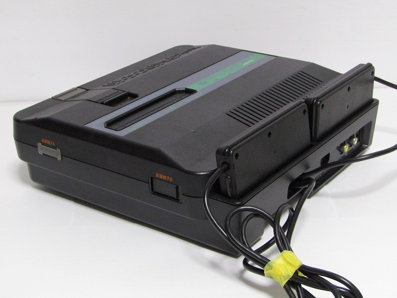 USA Sharp Twin Famicom Console Black Model AN-505-BK Famicom with Games Working!