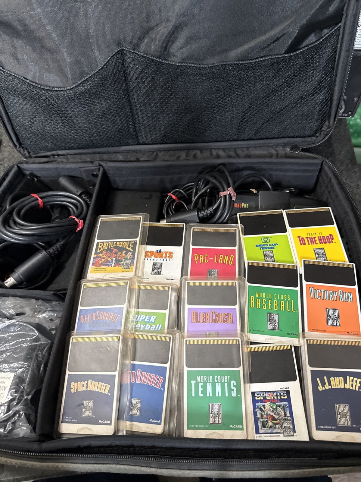 TurboGrafx-CD/TurboDuo Launch Edition Black Console with 15 Games 2 Controllers