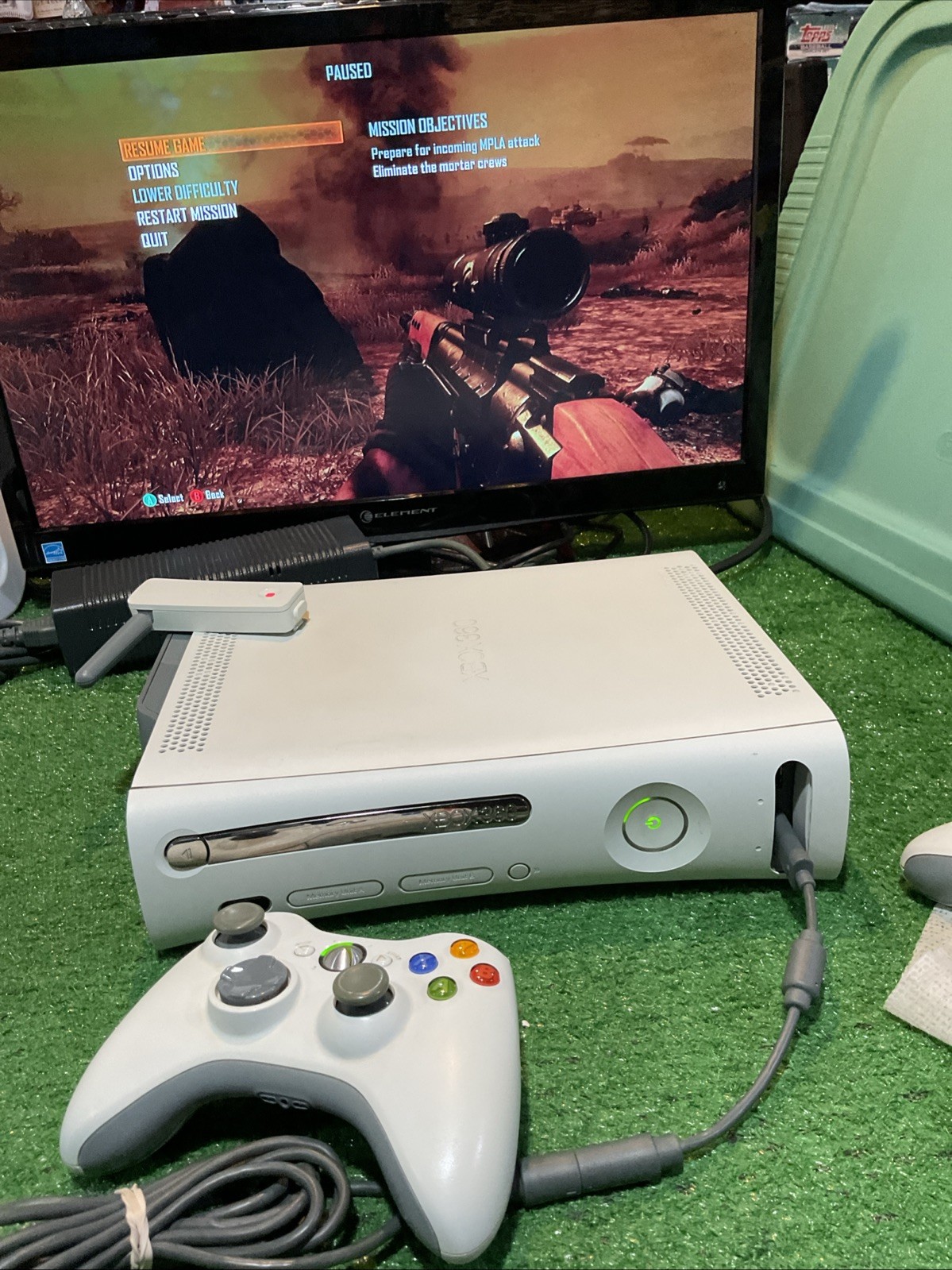 Microsoft Xbox 360 Console 60GB W/ COD Black Ops II PC Brick HDMI + Accessories
