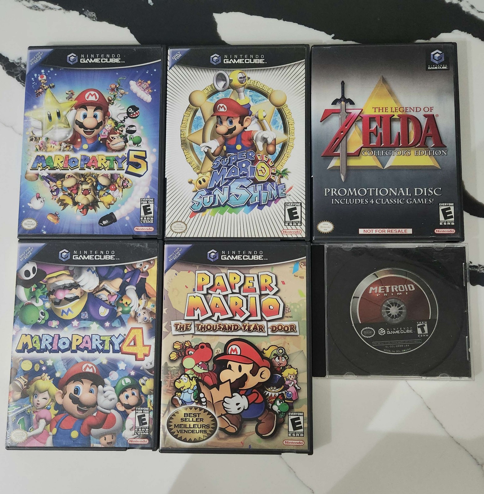 [Nice] PLATINUM Nintendo Gamecube LOT w/GAMEBOY PLAYER Attachment + 6 GAMES
