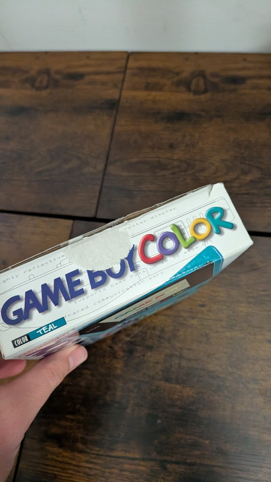 Authentic Nintendo Game Boy Color Teal EMPTY Box, Box and manual Only NO CONSOLE
