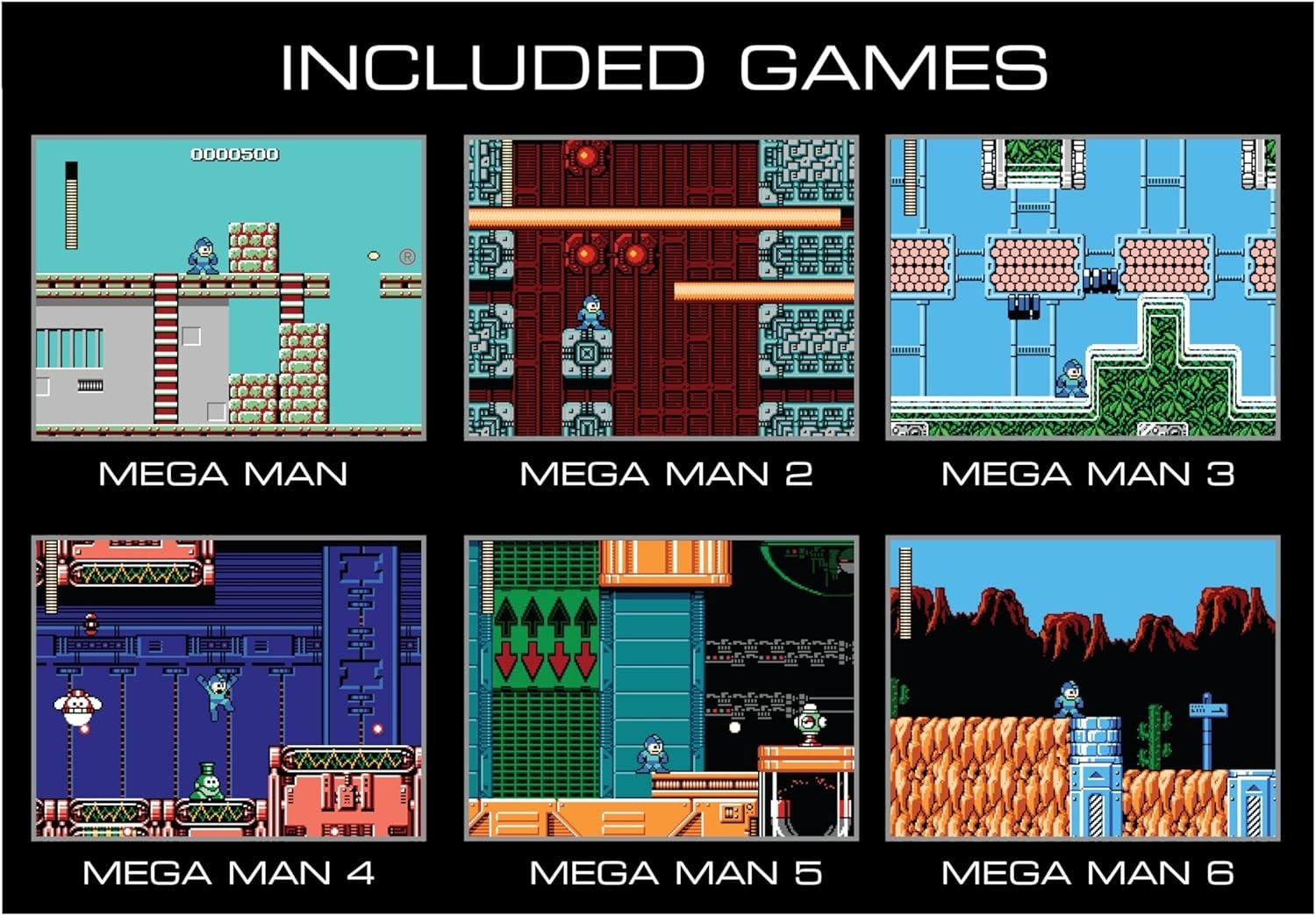 Portable Mega Man Pocket Player: 6 Memorable Arcade Classics in Handheld Format