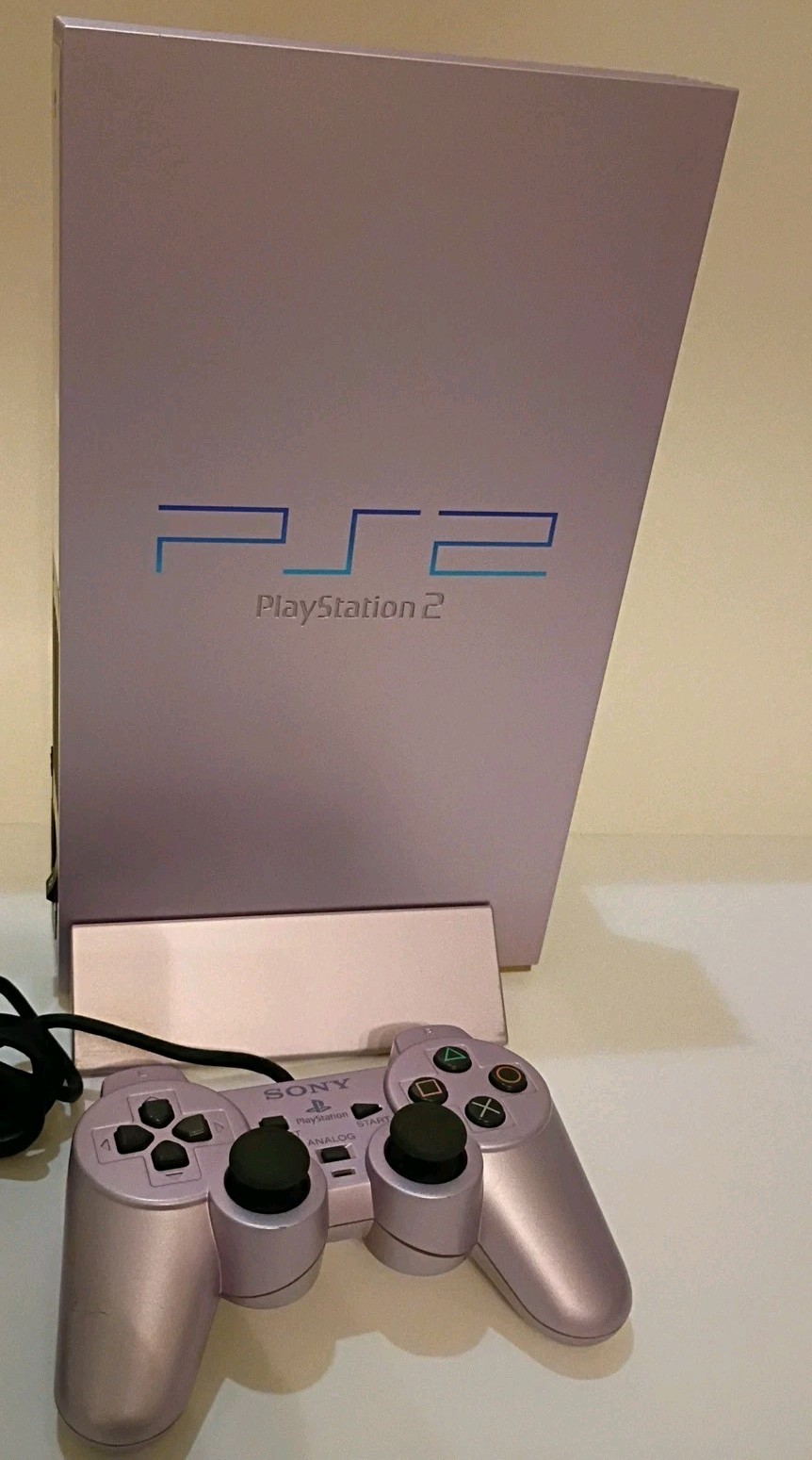 Sakura Pink Playstation 2 PS2 Console Set CIB & Authentic Sakura Stand US SELLER