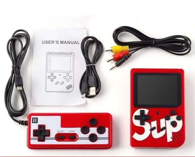 Retro Handheld Mini Game Console 400 Games Rechargeable TV Connect Party Toy
