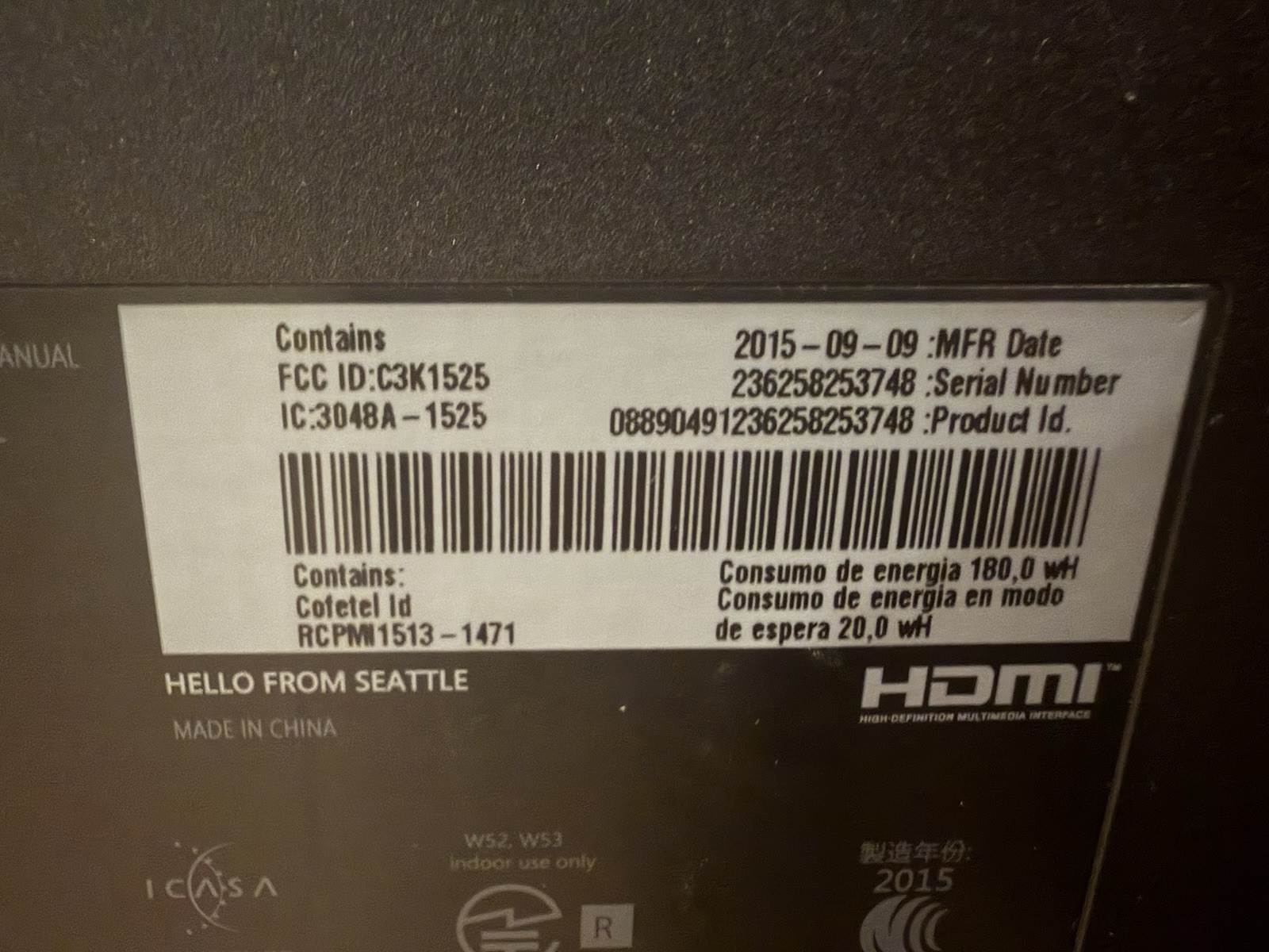 Microsoft Xbox One 500GB Console – Black (1540) No Controller + Call Of Duty MW