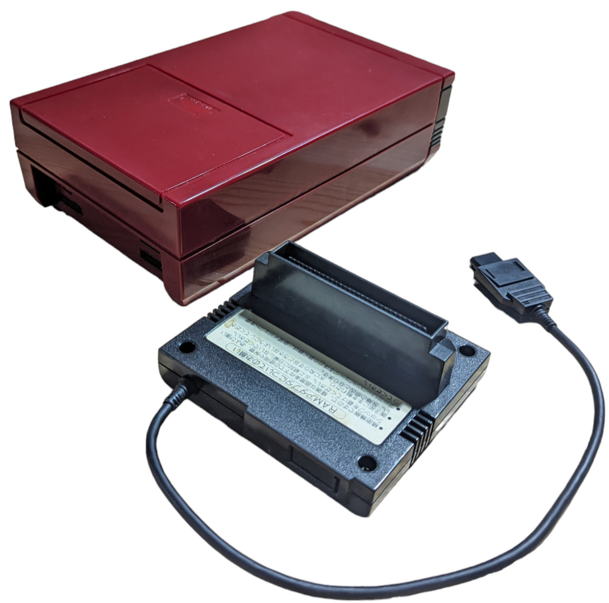 FAMICOM DISK UNIT+RAM ADAPTER (HVC022+HVC023) NEW BELT/SERVICED – NINTENDO (O…