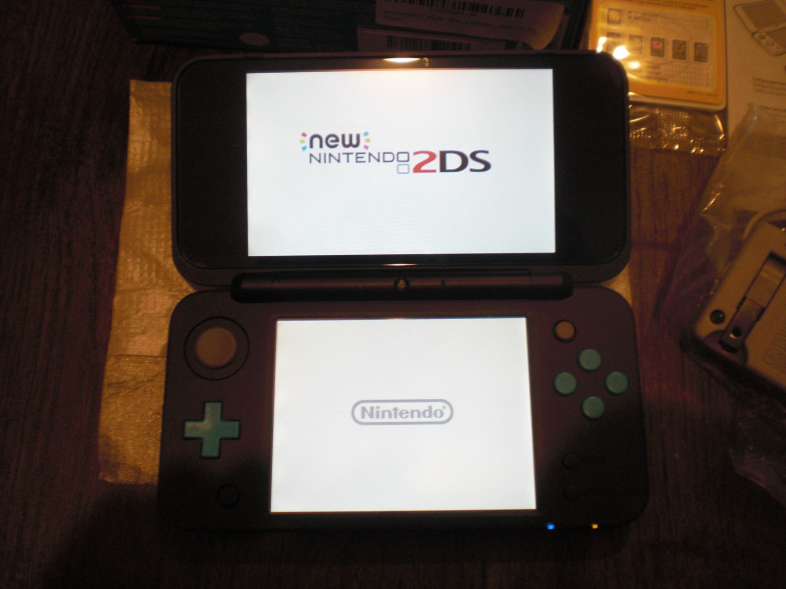 Nintendo New 2DS 3DS XL Console COMPLETE Black Blue Plays 3DS DS 2DS System CIB
