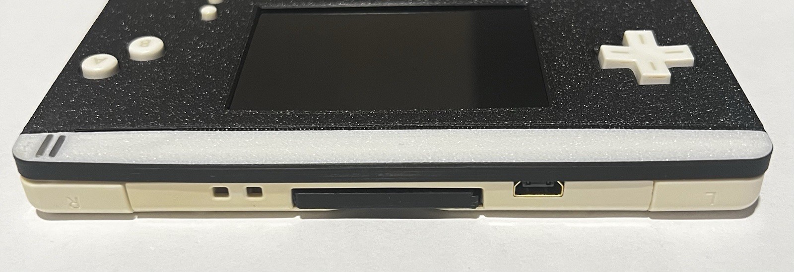 Custom Nintendo Gameboy Macro Handheld GBA Console DS Lite Mod – All White