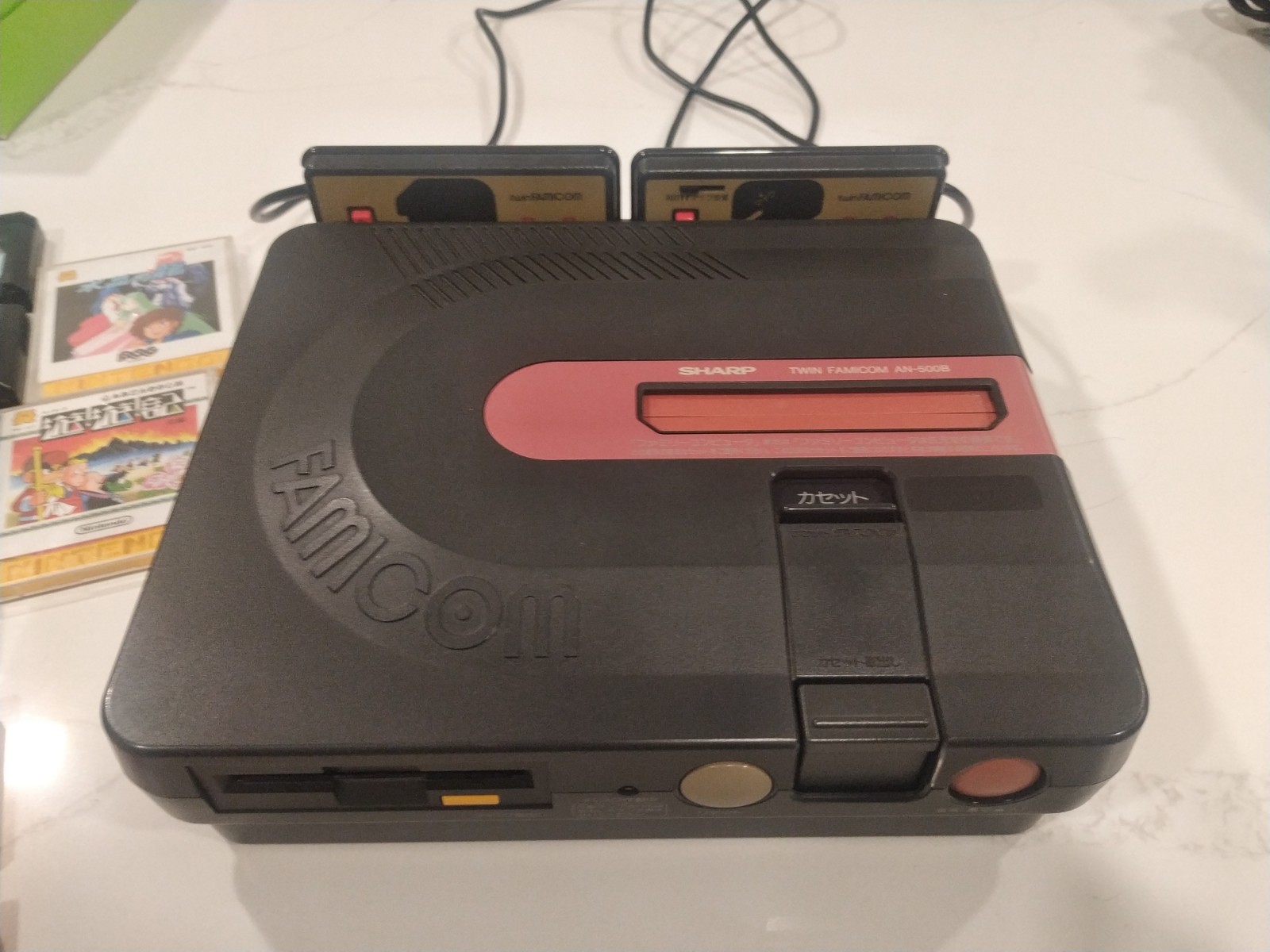 SHARP Twin Famicom AN-500B Restored Working With 46 Games Collection Boxed Shmup