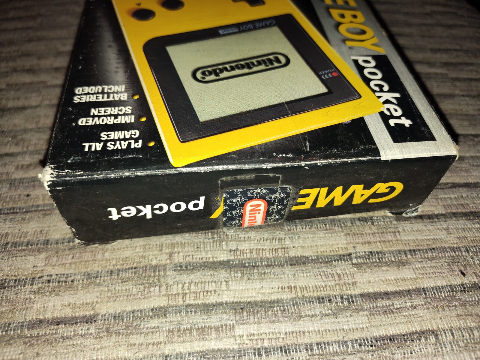 Game Boy Pocket Yellow Console Empty Box Only Nintendo