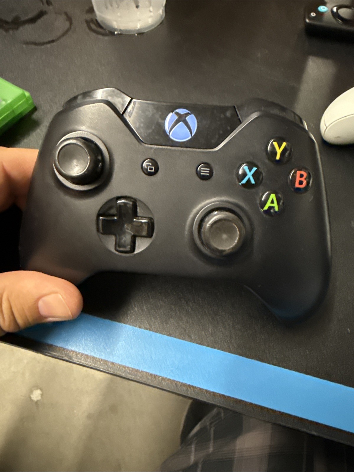 Microsoft Xbox One Console W Pwr Cable- Black – Model 1540 – BUNDLE PKG W 5games