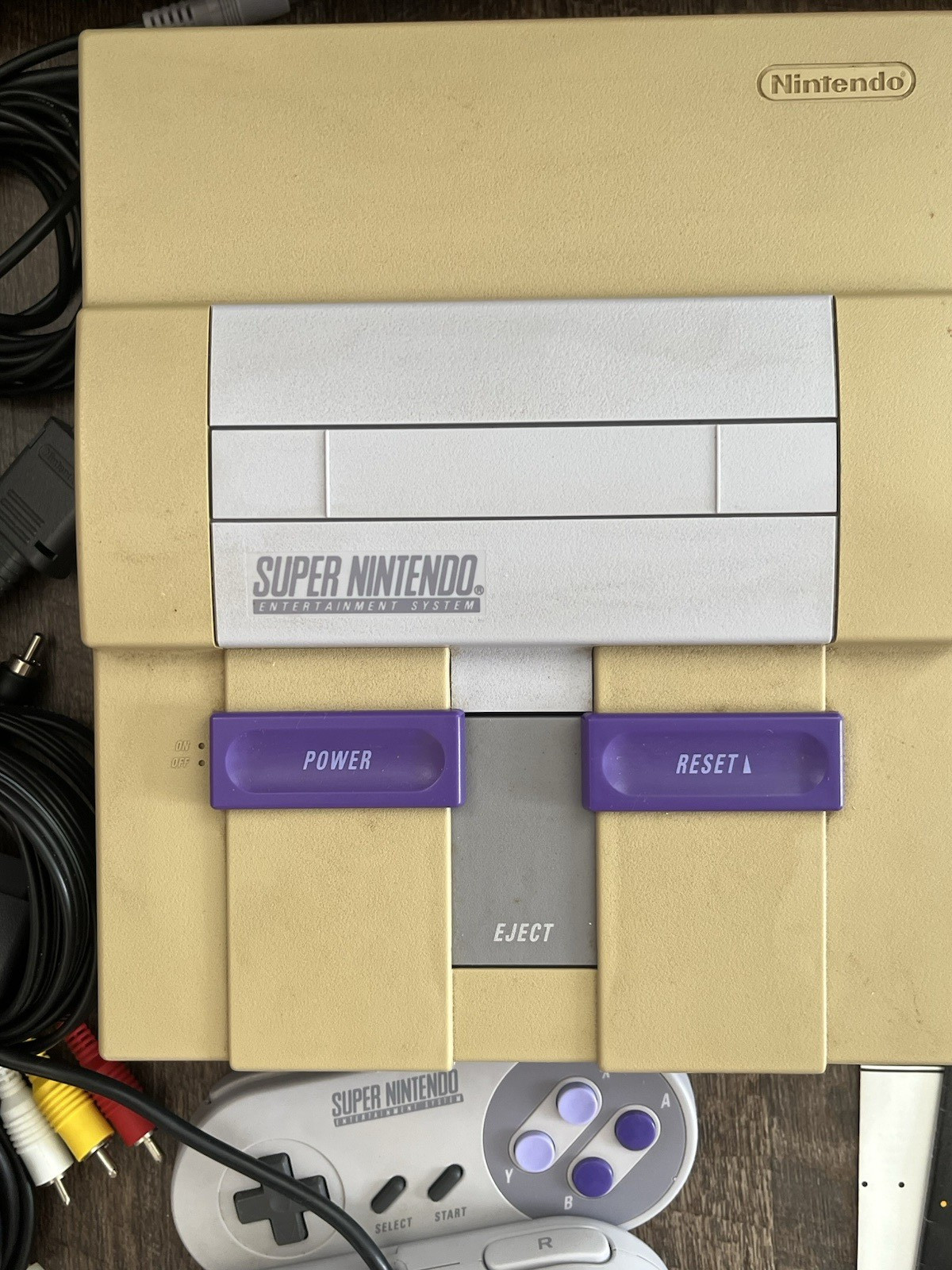 Super Nintendo Home Console, Box, Controllers, Nes Advantage Joystick, Manual