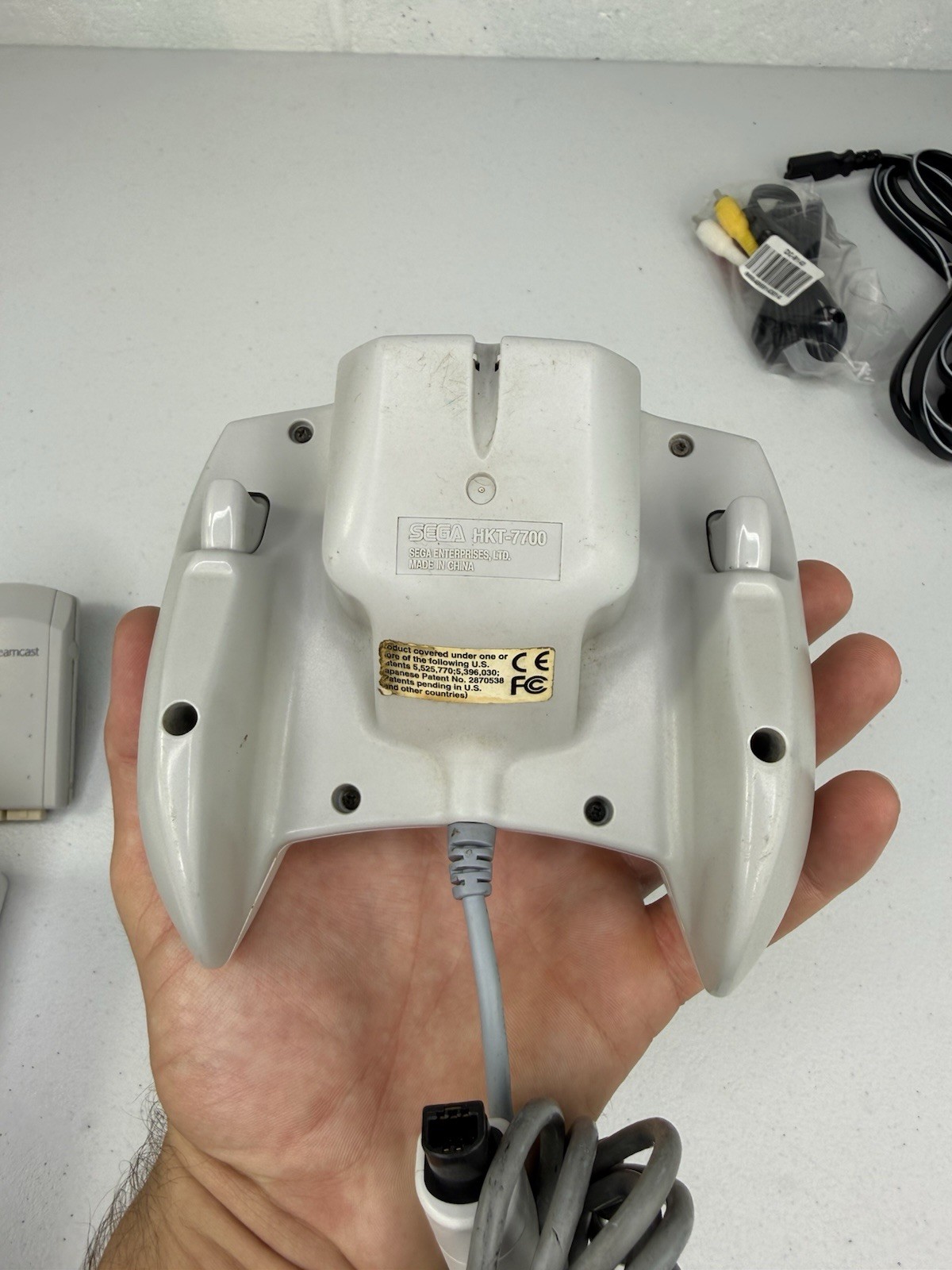 Sega Dreamcast Console – White w/ Controller & Cords! HKT-3020 Tested & Works