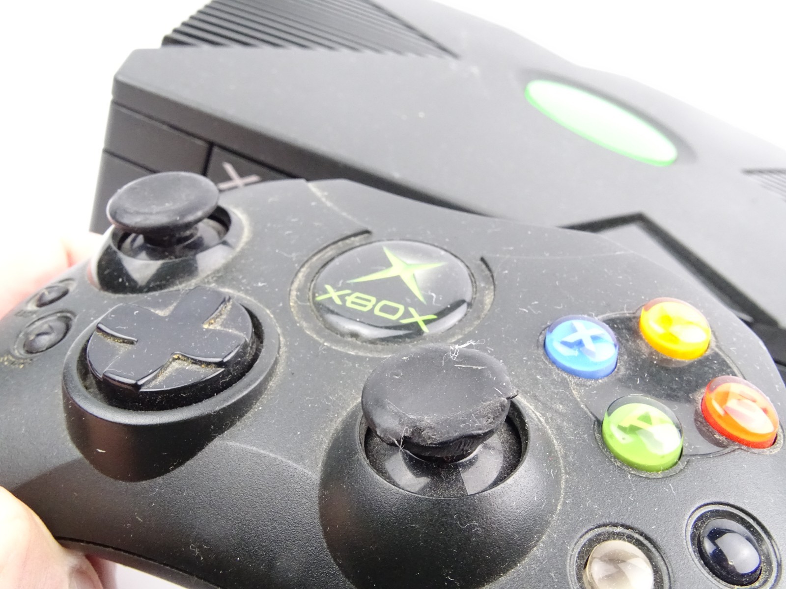 Microsoft Original Xbox OG Console Controller Power AV Cable Tested Working