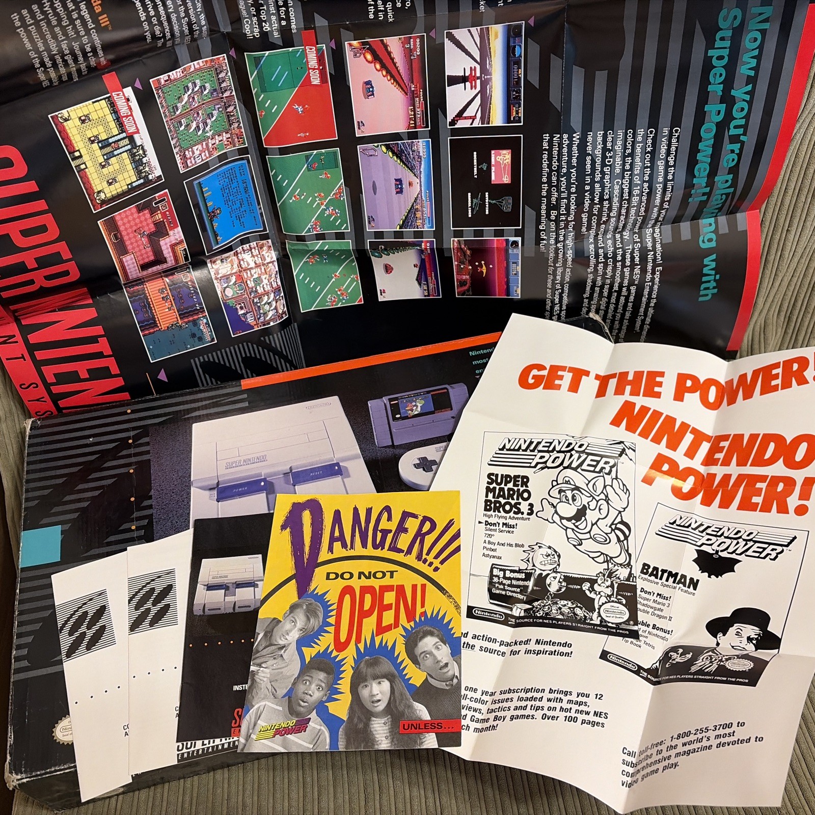 Super Nintendo Entertainment System- Super Set Box/Manual Only