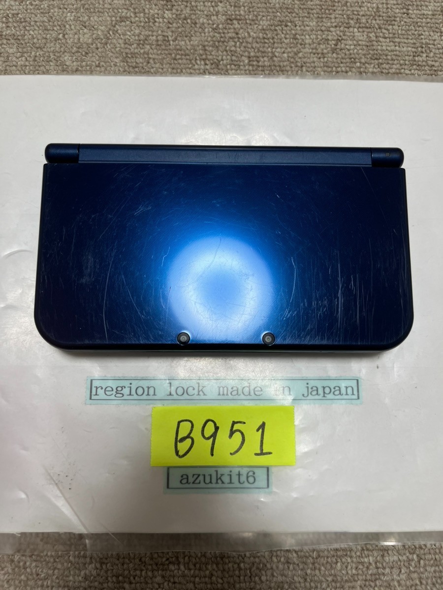 New 3DS LL XL Metalic blue Japan Nintendo Console region Japanese B951