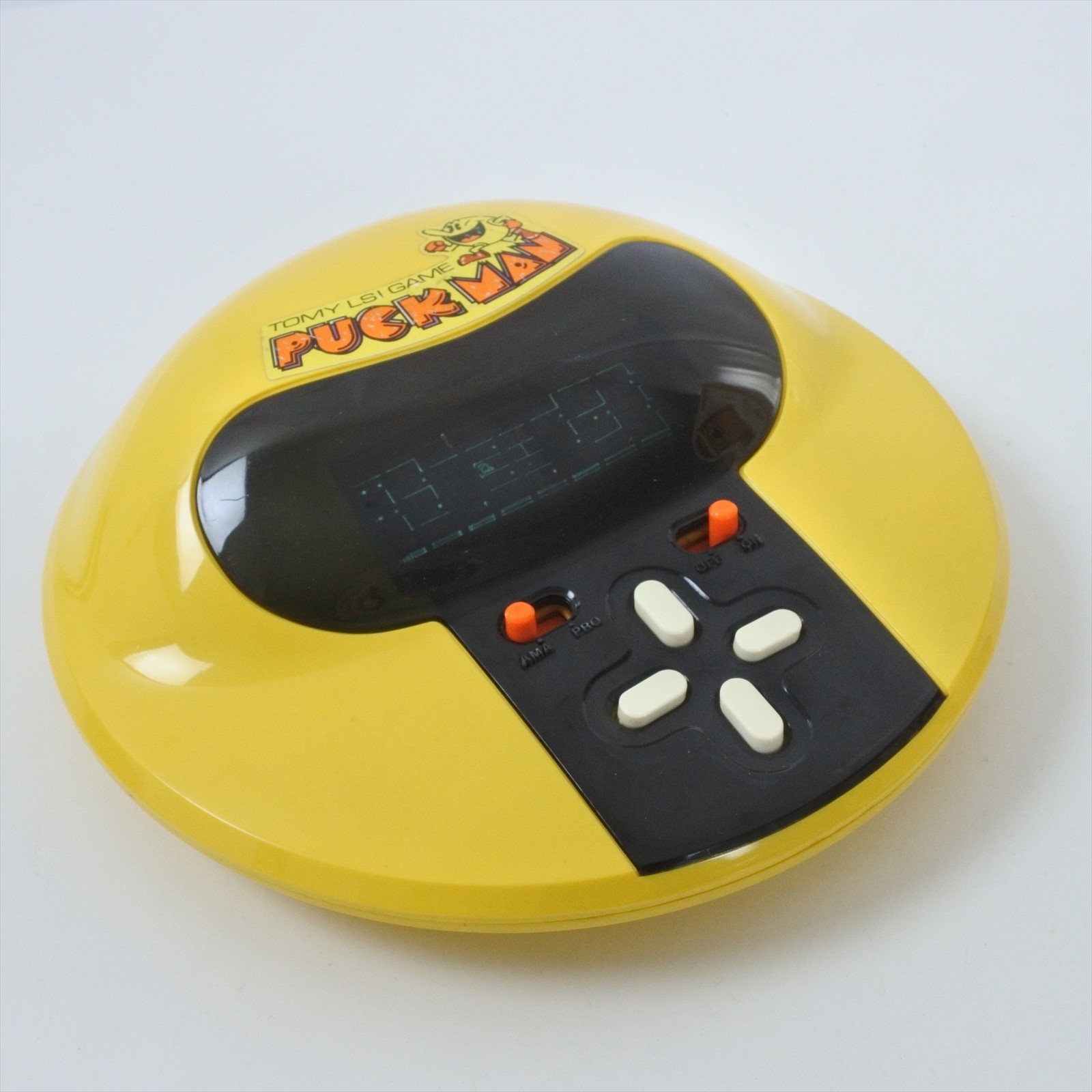 LSI PACMAN Puck MAN Pac man Console Boxed NO inst Handheld Game Watch TOMY 1101