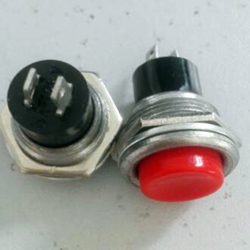 2pcs RED Momentary (ON) OFF N/O Push-Button Switch