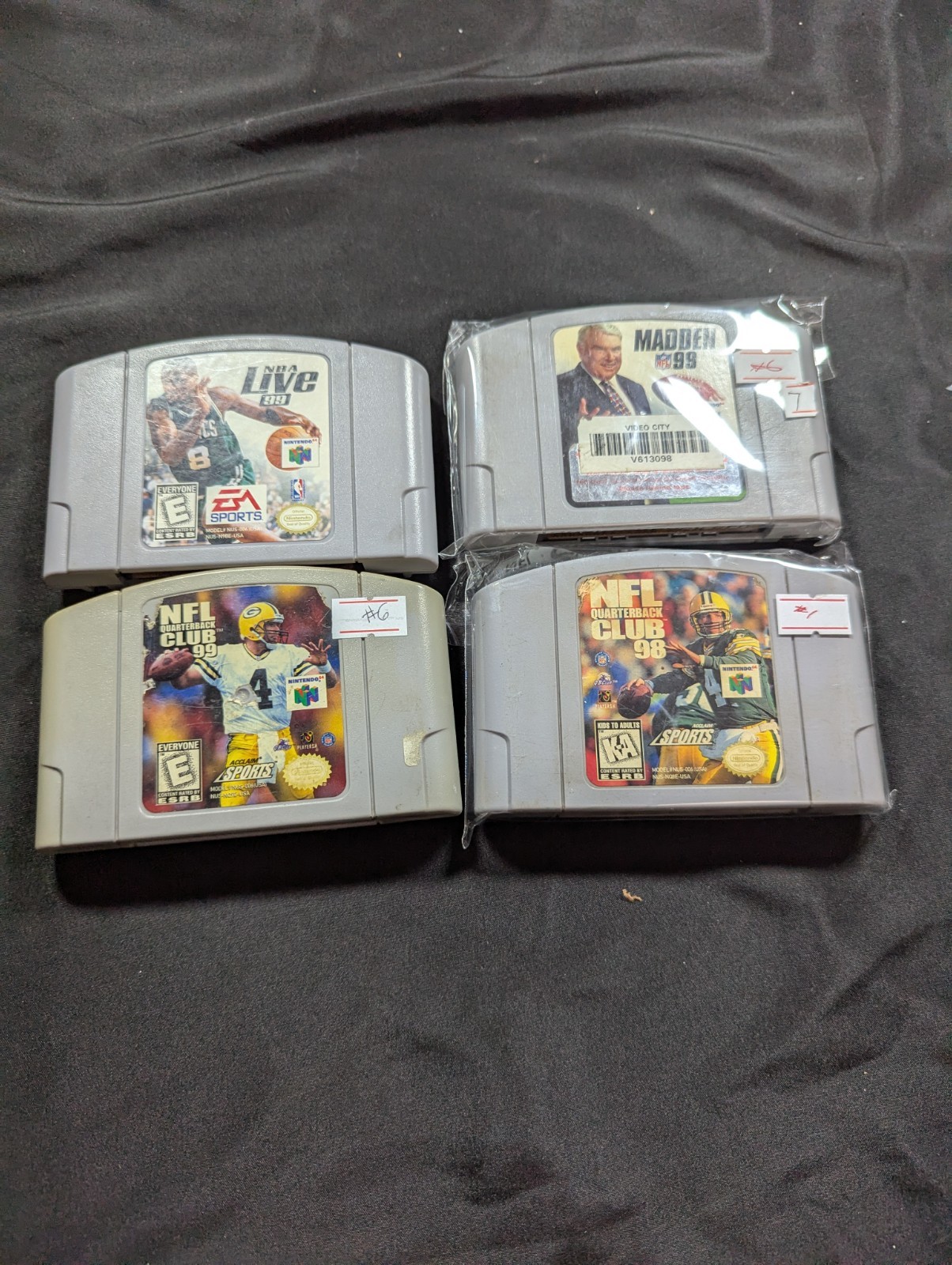 Nintendo 64 N64 Console Bundle w/ Controller Cables & 4 Games Tested Working