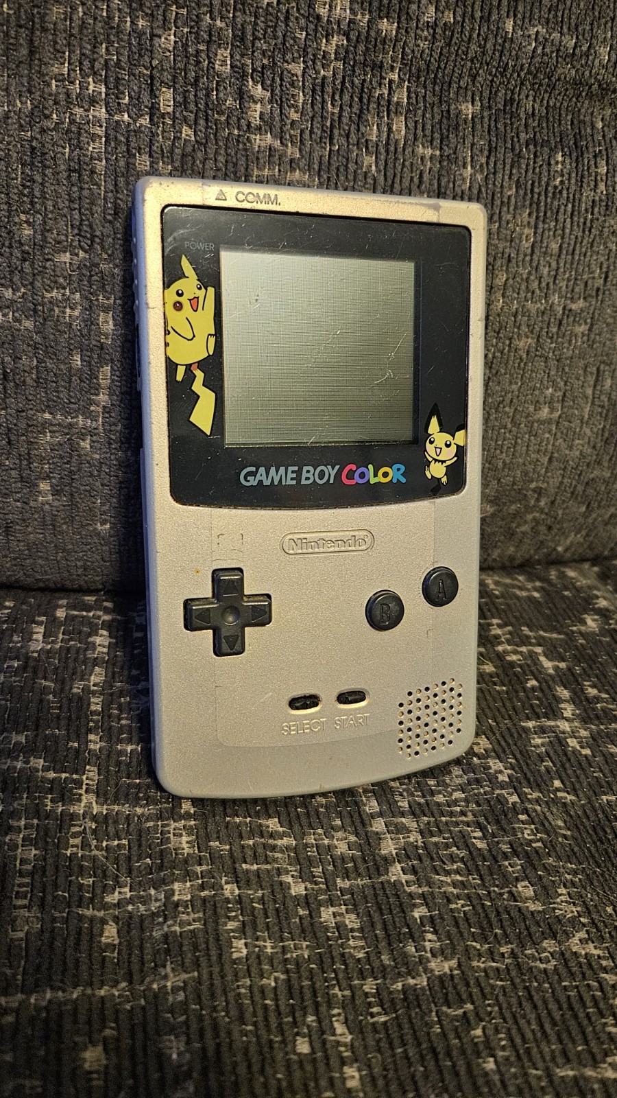Pokemon Game Boy Color Gold & Silver Pikachu Pichu Console CGB-001 Tested