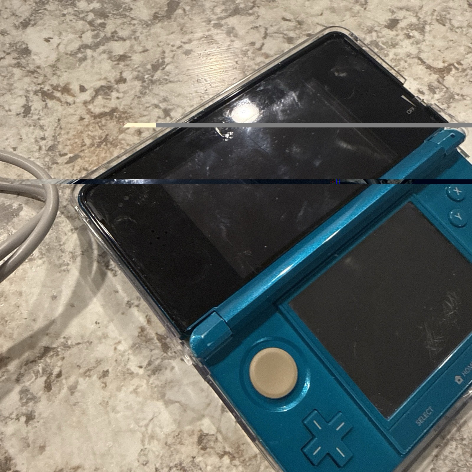 Nintendo 3DS Handheld System Aqua Blue USA with Pokemon Platinum JPN & Charger