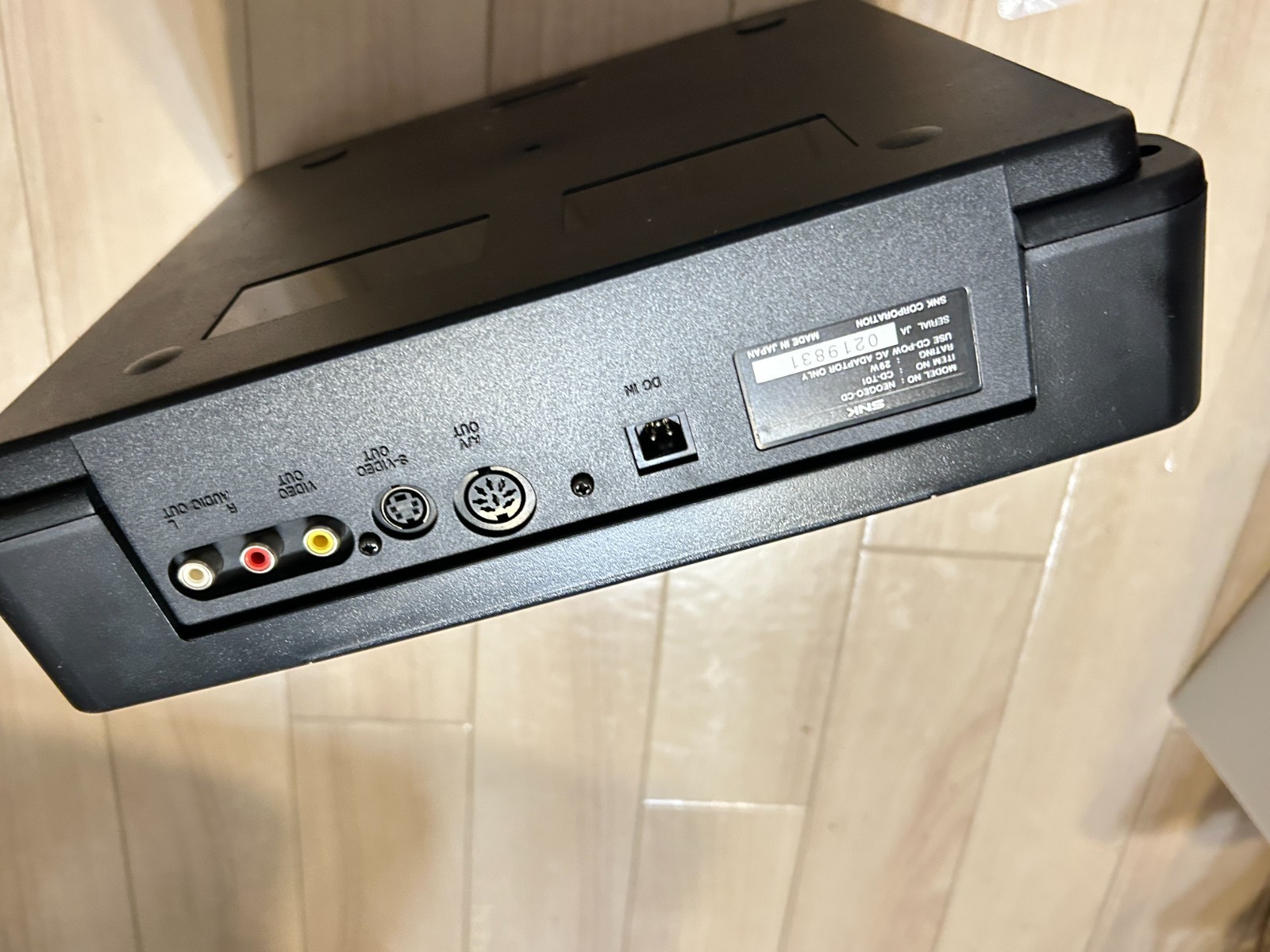 SNK Neo Geo CD Top Loader Console CD-T01 Japan Tested Working + Controllers NTSC
