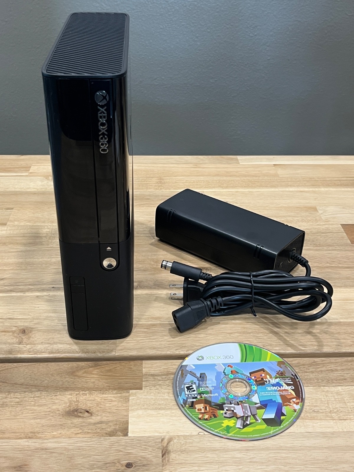 Microsoft Xbox 360 E 250GB Game Console – Black – with Minecraft