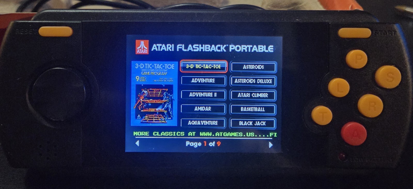 🔥2018 AtGAMES ATARI FLASHBACK PORTABLE (#AP3280) W/ 80 BUILT-IN GAMES *TESTED*
