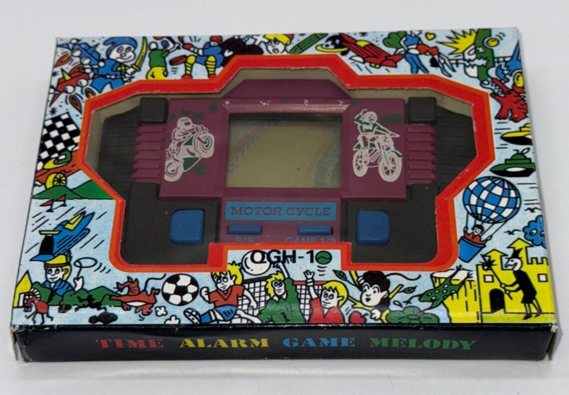 MOTORCYCLE – LCD Game & Watch Portable Console – 1990’s – DEADSTOCK – BOXED