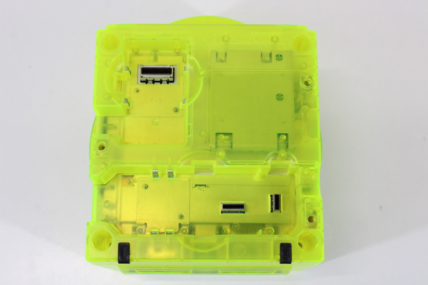 Nintendo Gamecube Console Clear Transparent Yellow NTSC-U/C DOL-001 GC RGB LED