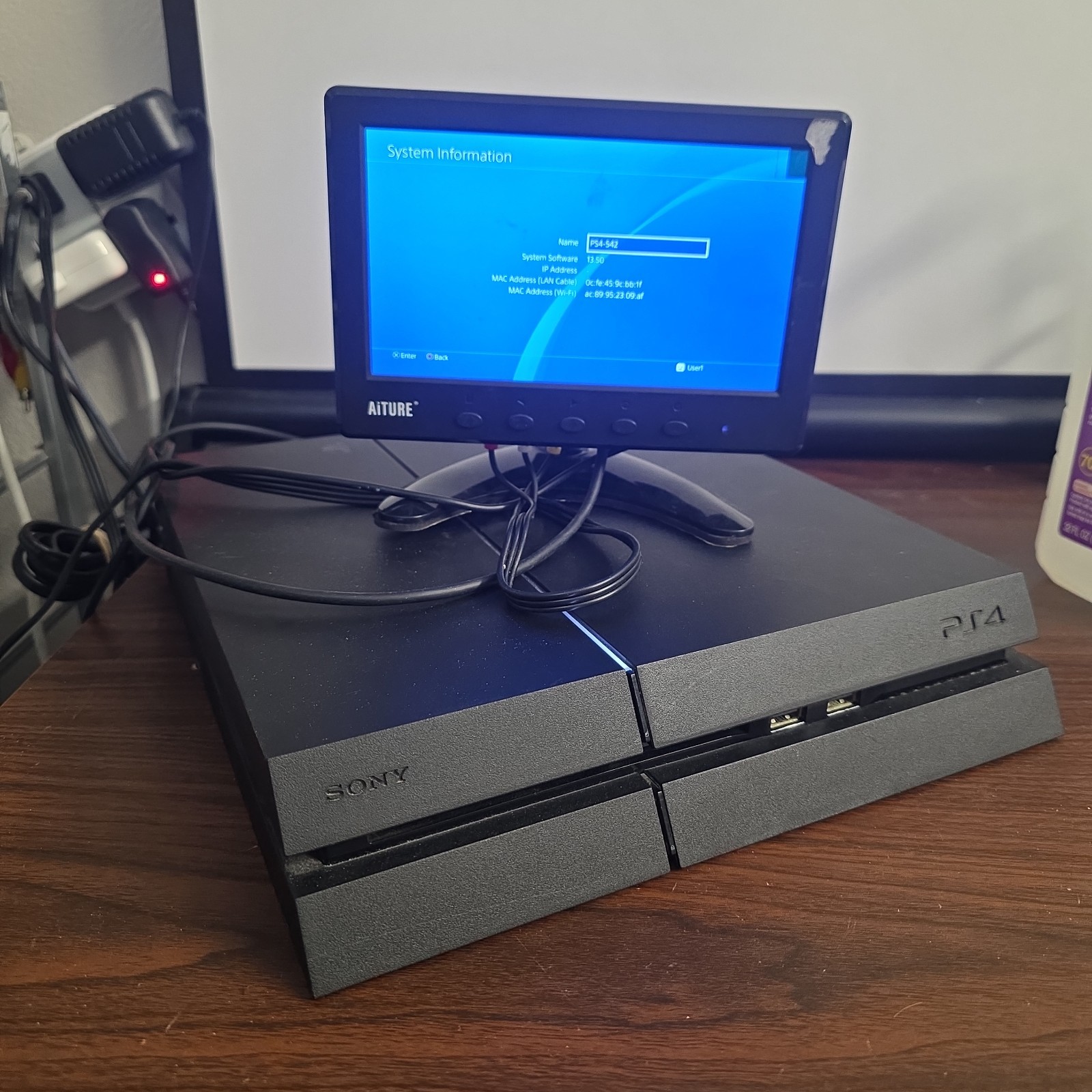 Sony PlayStation 4 PS4 500GB Console CUH-1215A Console Only Tested Works 13.5