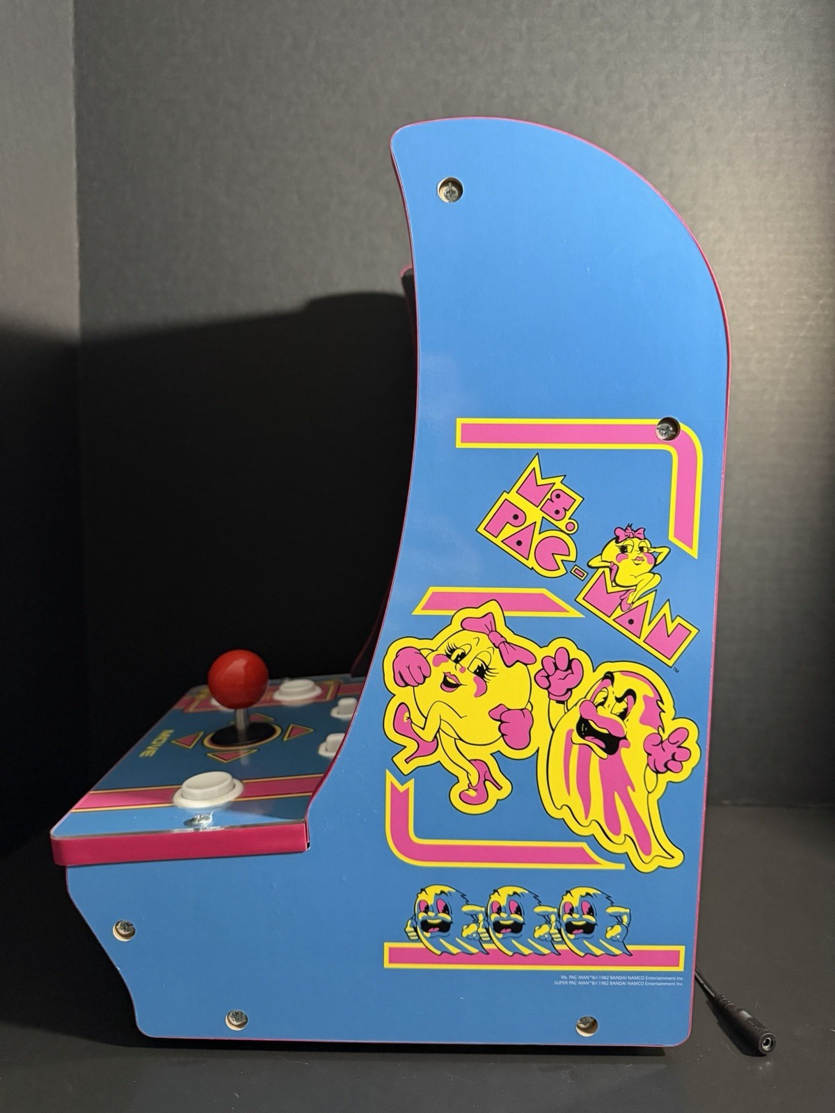 Arcade1Up Ms. Pacman/Super Pac-Man Countercade 8296 Arcade ~ Tested And Working