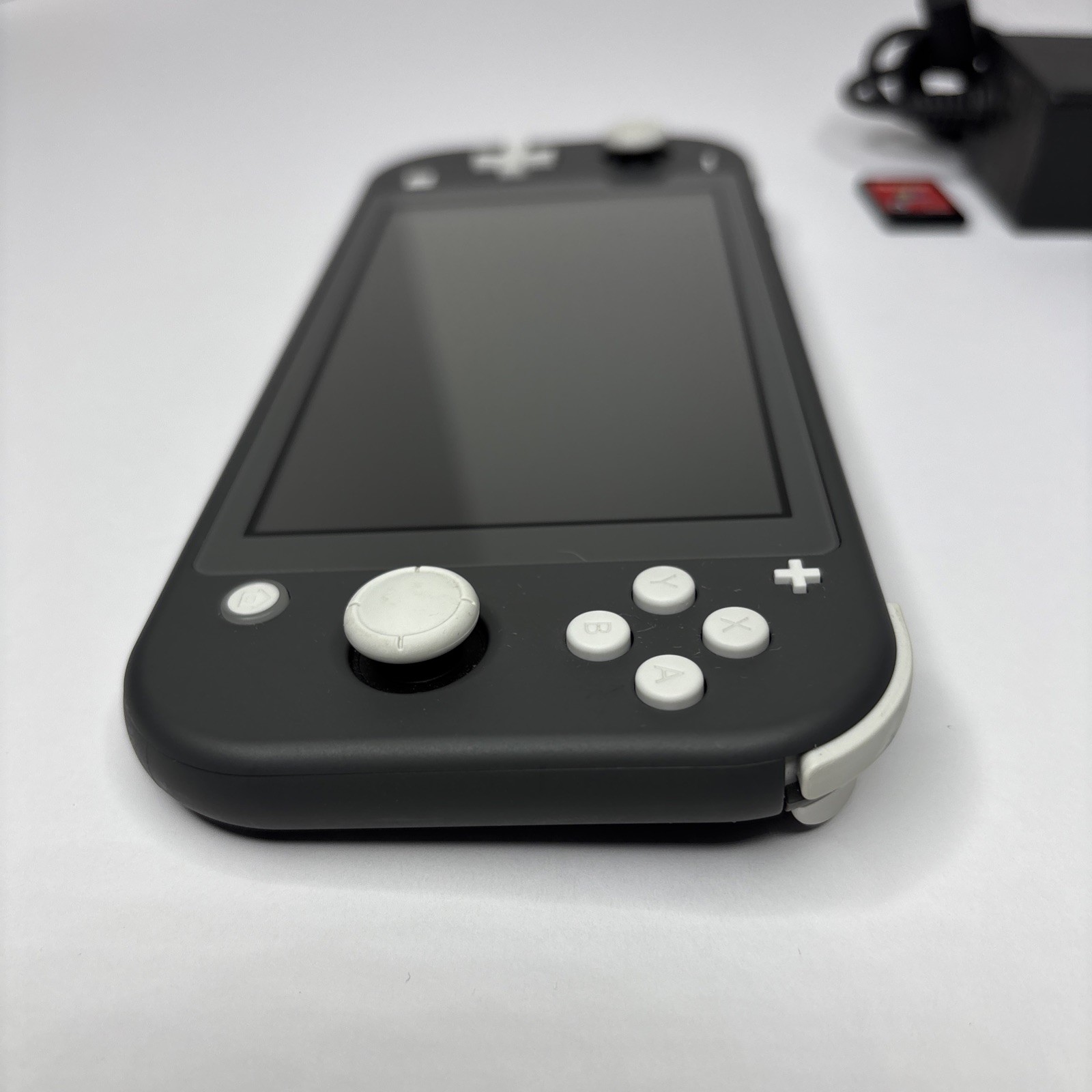 Nintendo Switch Lite HDH-001 Gray Console Charger Super Mario Odyssey Extras See