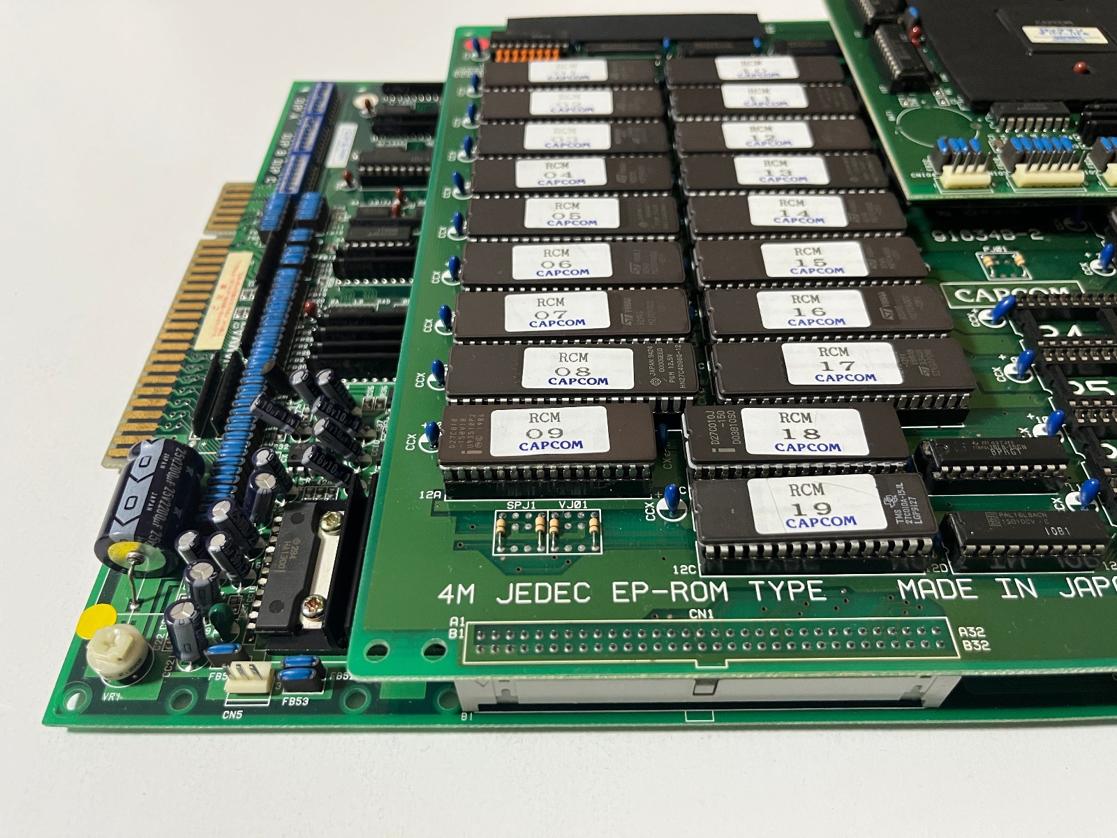 Rockman The Power Battle Capcom CPS1 Arcade Game JAMMA PCB Japan (Mega Man)