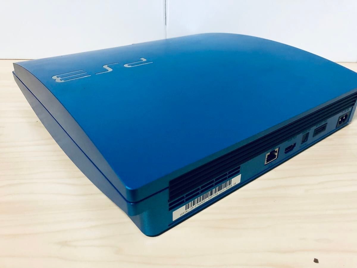 sony playstation 3 ps3 console system splash blue cech-3000bsb