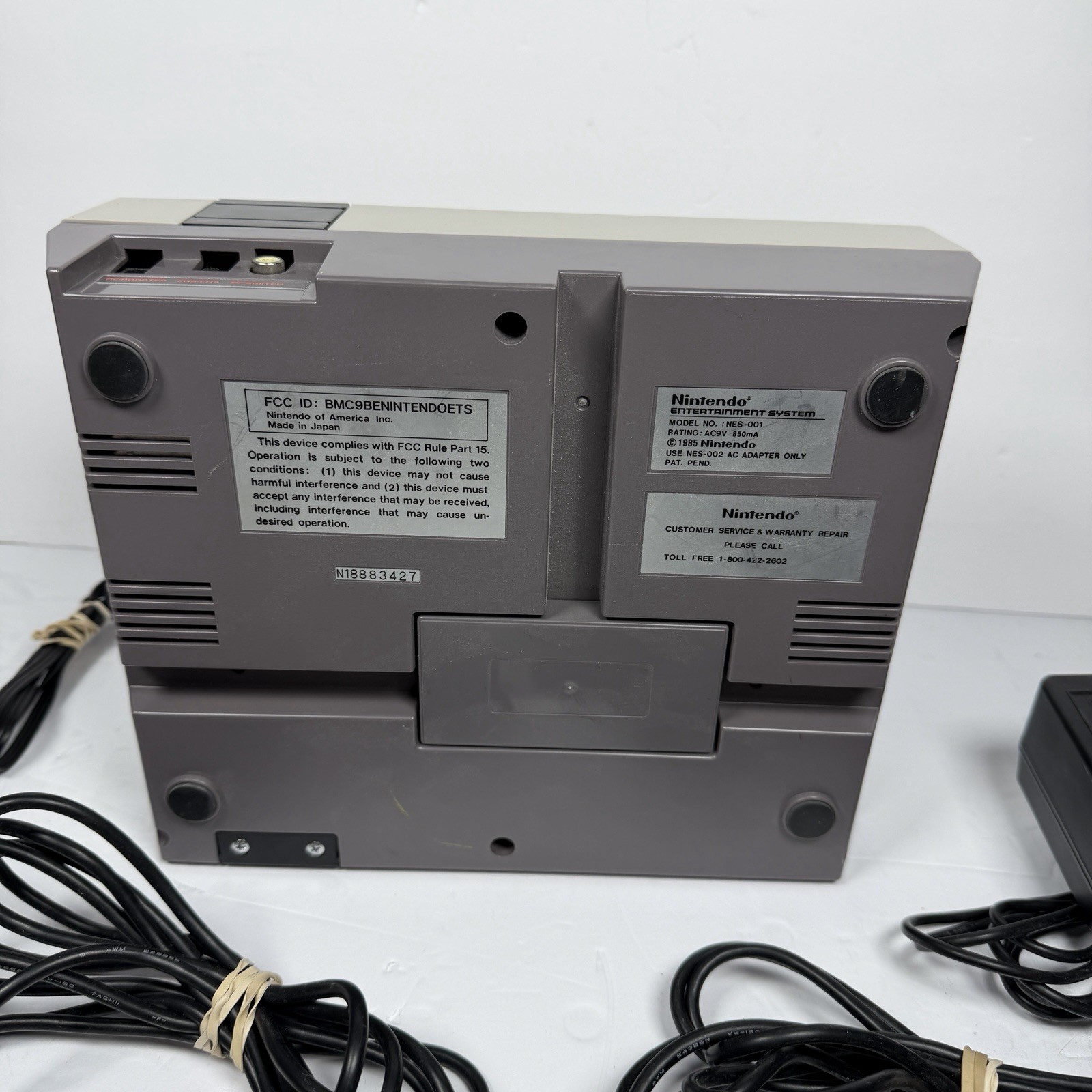 Nintendo NES Console Bundle with 2 Games, 2 Controllers – Tested & Working