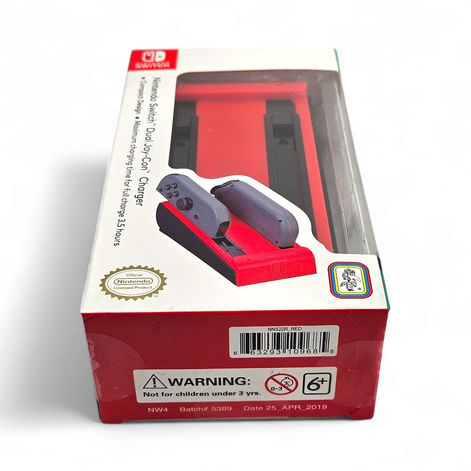 Nintendo Switch Dual Joy-Con Charging Dock Red Model NNS22R By R.D.S. Industries