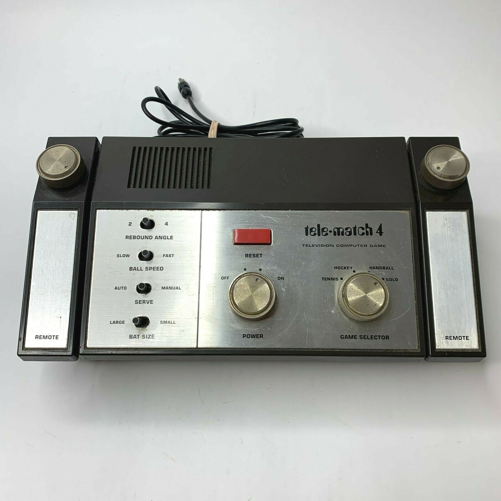 TELE MATCH 4 Electronic Tabletop TV Pong System Console Game Vintage 1977