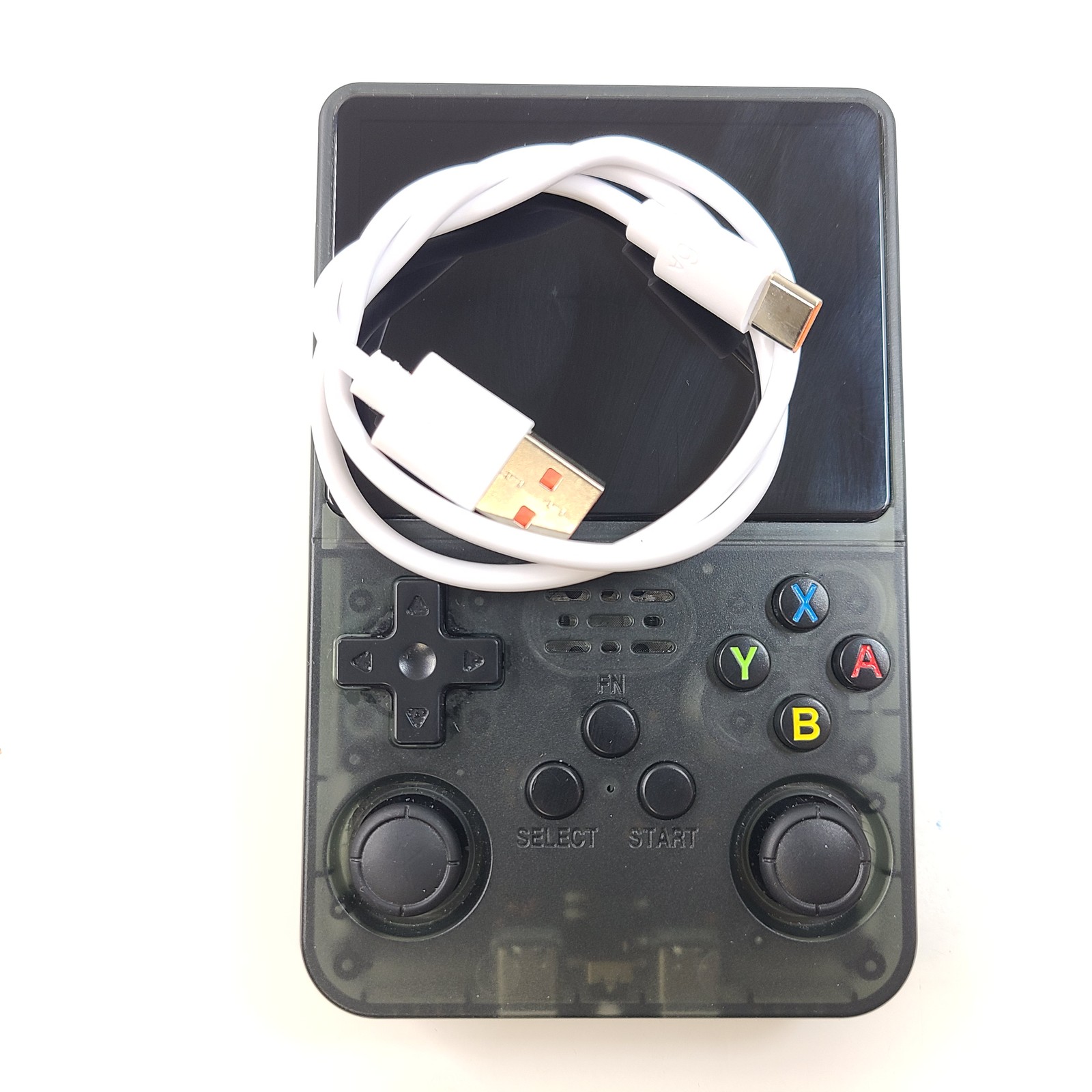 Consola Retro R36S – 3.5″ – Rockchip RK3326 CPU – 1GB RAM – Translucent Gray