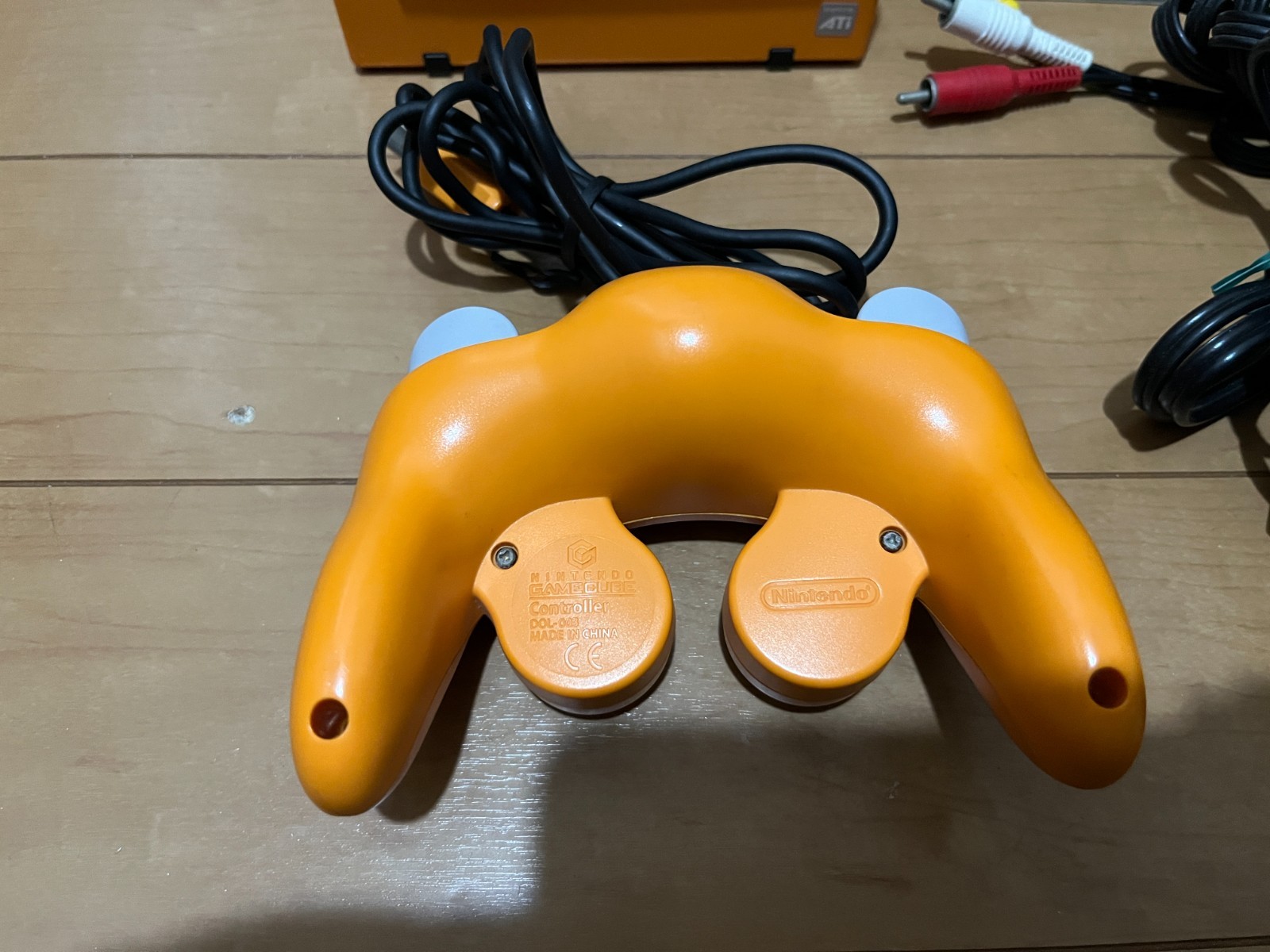 Nintendo GameCube Console & Controller Orange Color with Games Japan 0530