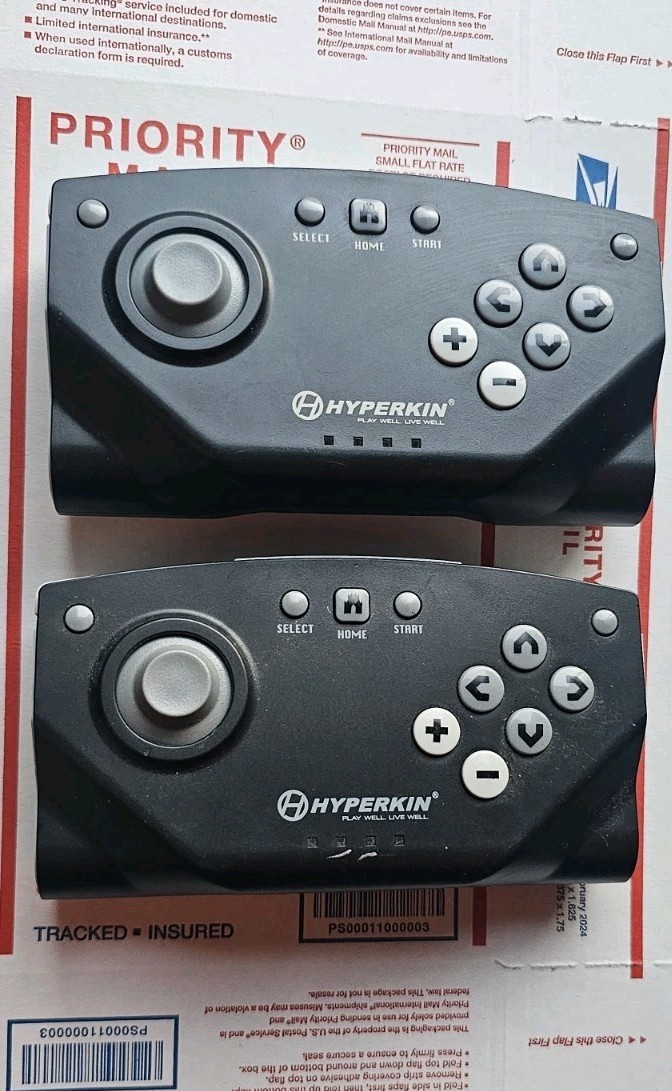 (2) Hyperkin Retron 5 Wireless Controllers Black