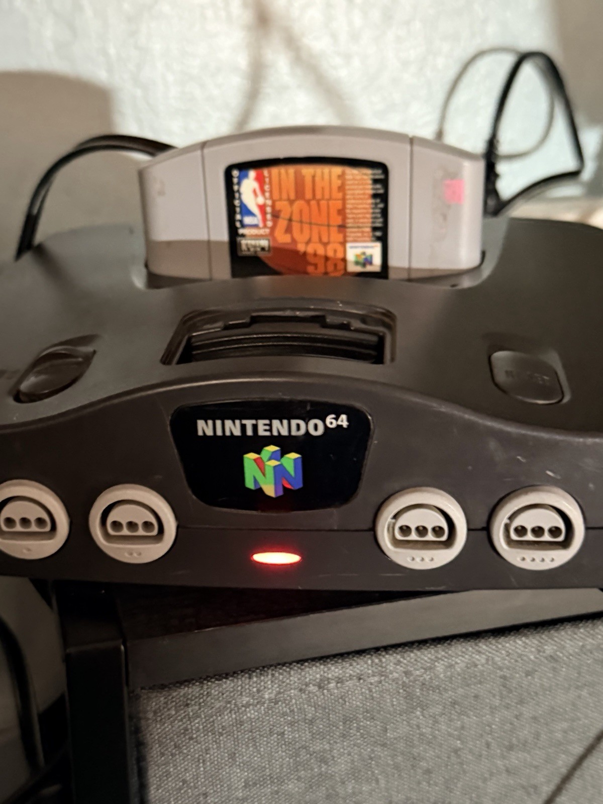 Nintendo 64 System 32MB Home Console Gray With Power Supply And Oem Display Cord