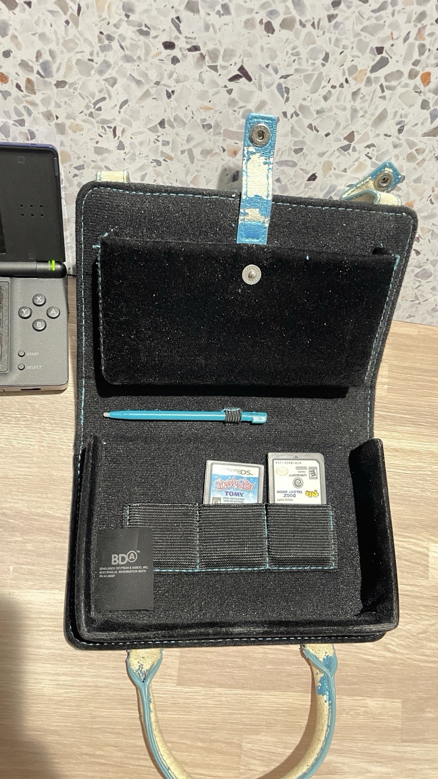 Nintendo DS Lite Handheld Console System Blue Black