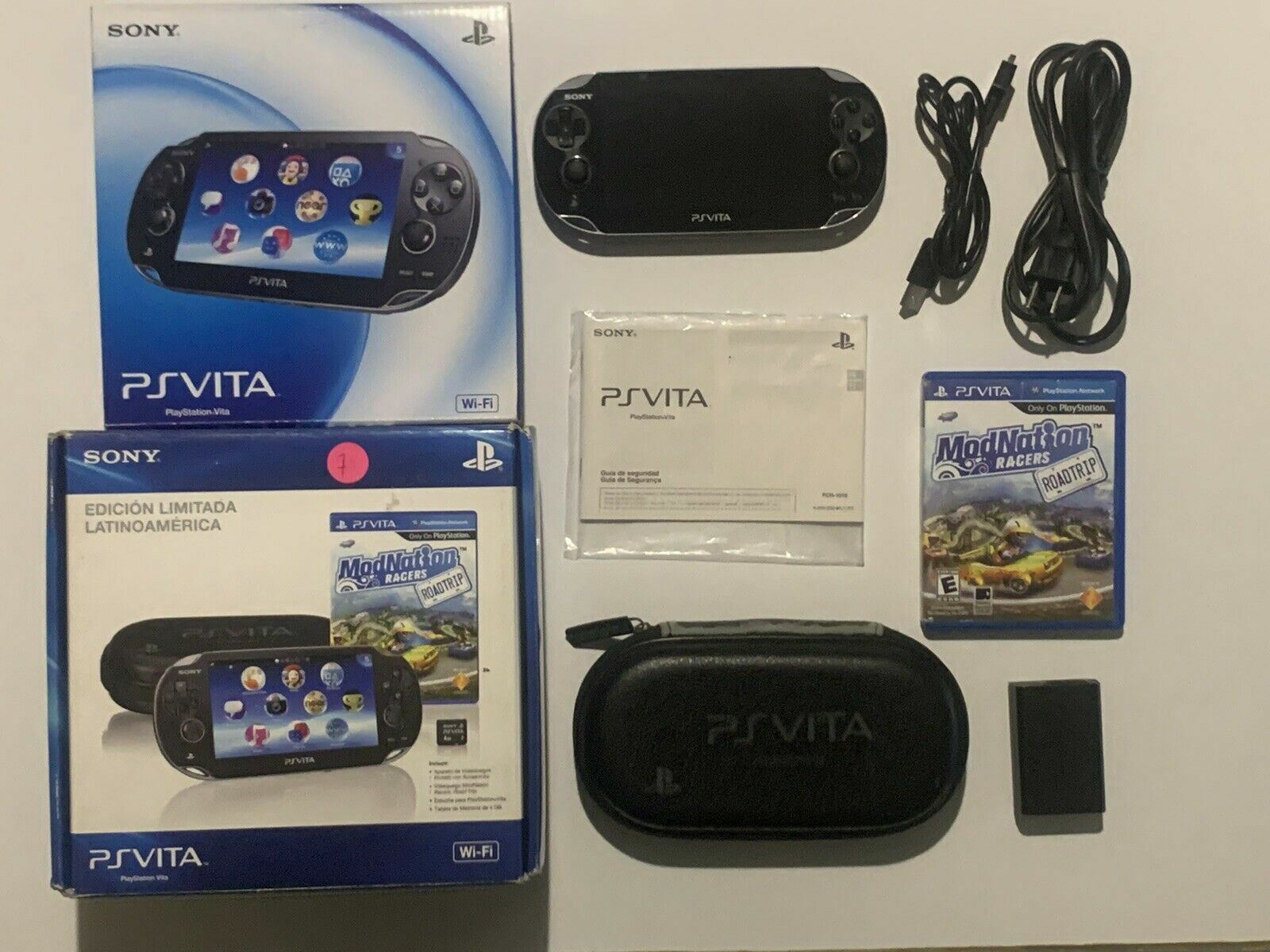 Playstation PS Vita PCH-1010 Bundle Mod Nation Racers – Complete In Box NTSC-U/C