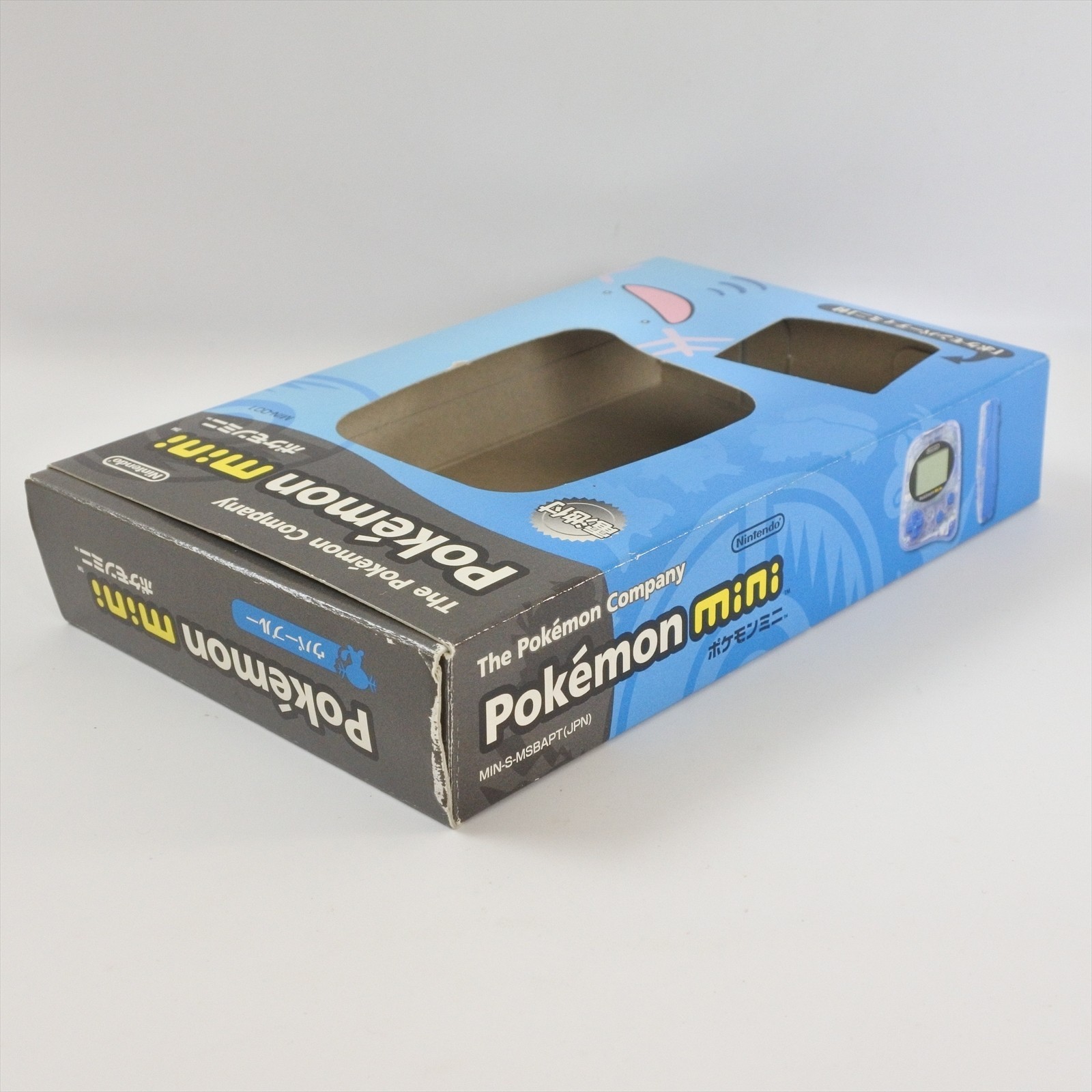 Pokemon Mini WOOPER BLUE Console + Pokemon Party Set Boxed Nintendo 0633 pm